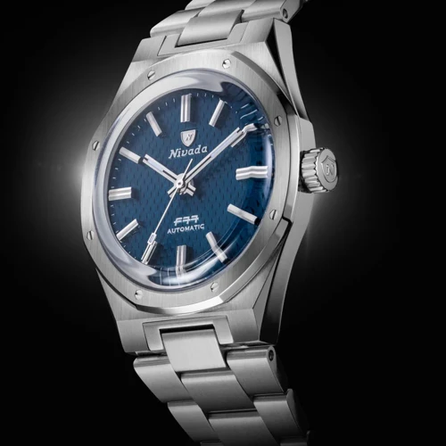 Чоловічий годинник NIVADA GRENCHEN F77 SST BLUE MK2 41 MM 68041A77B купити за ціною 84500 грн на сайті - THEWATCH