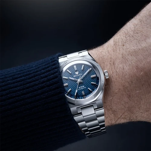 Чоловічий годинник NIVADA GRENCHEN F77 SST BLUE MK2 41 MM 68041A77B купити за ціною 84500 грн на сайті - THEWATCH