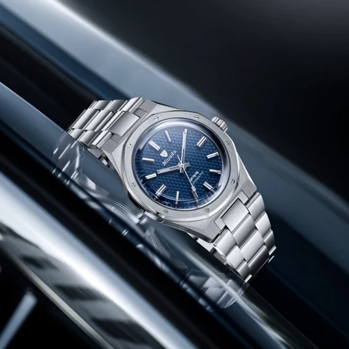 Чоловічий годинник NIVADA GRENCHEN F77 SST BLUE MK2 41 MM 68041A77B купити за ціною 84500 грн на сайті - THEWATCH