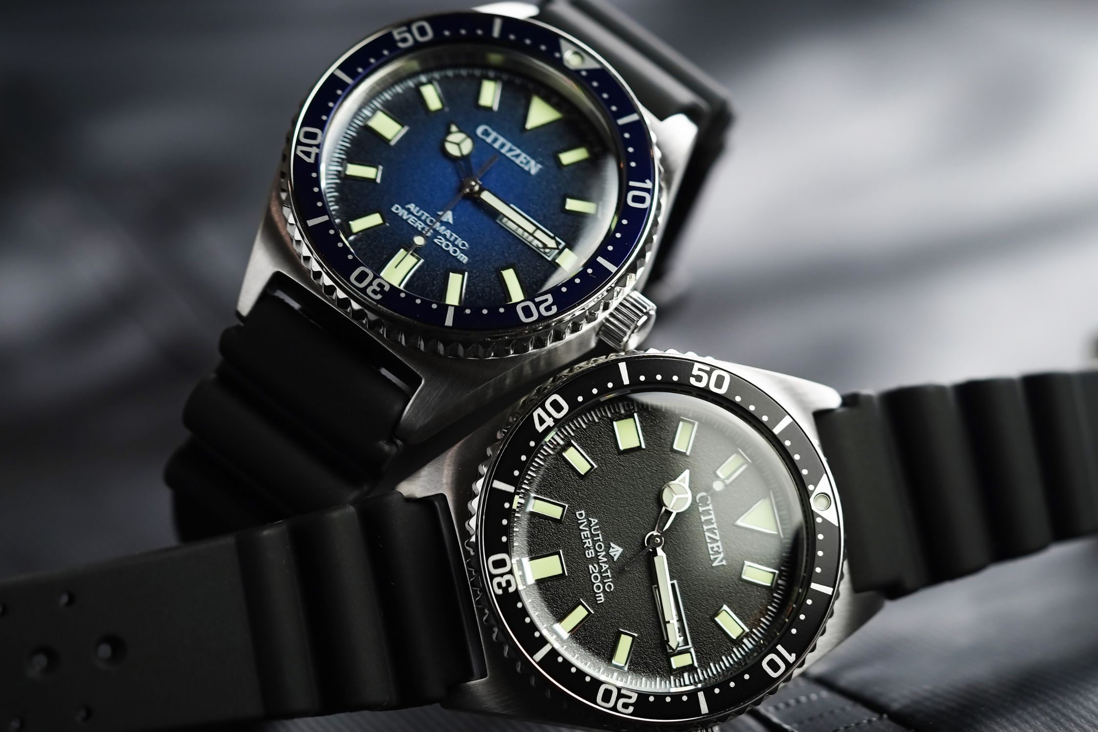 Citizen Promaster Mechanical Diver NY0120-01EE & NY0129-58LE Mercedes hands