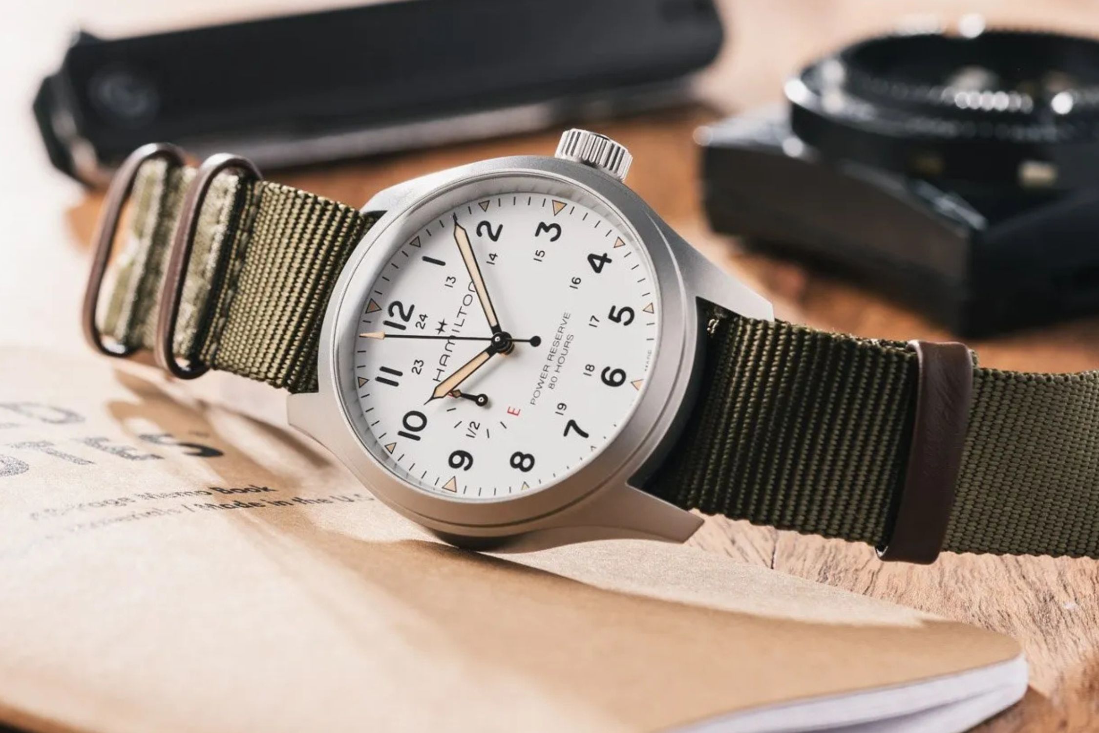 HAMILTON KHAKI FIELD MECHANICAL POWER RESERVE