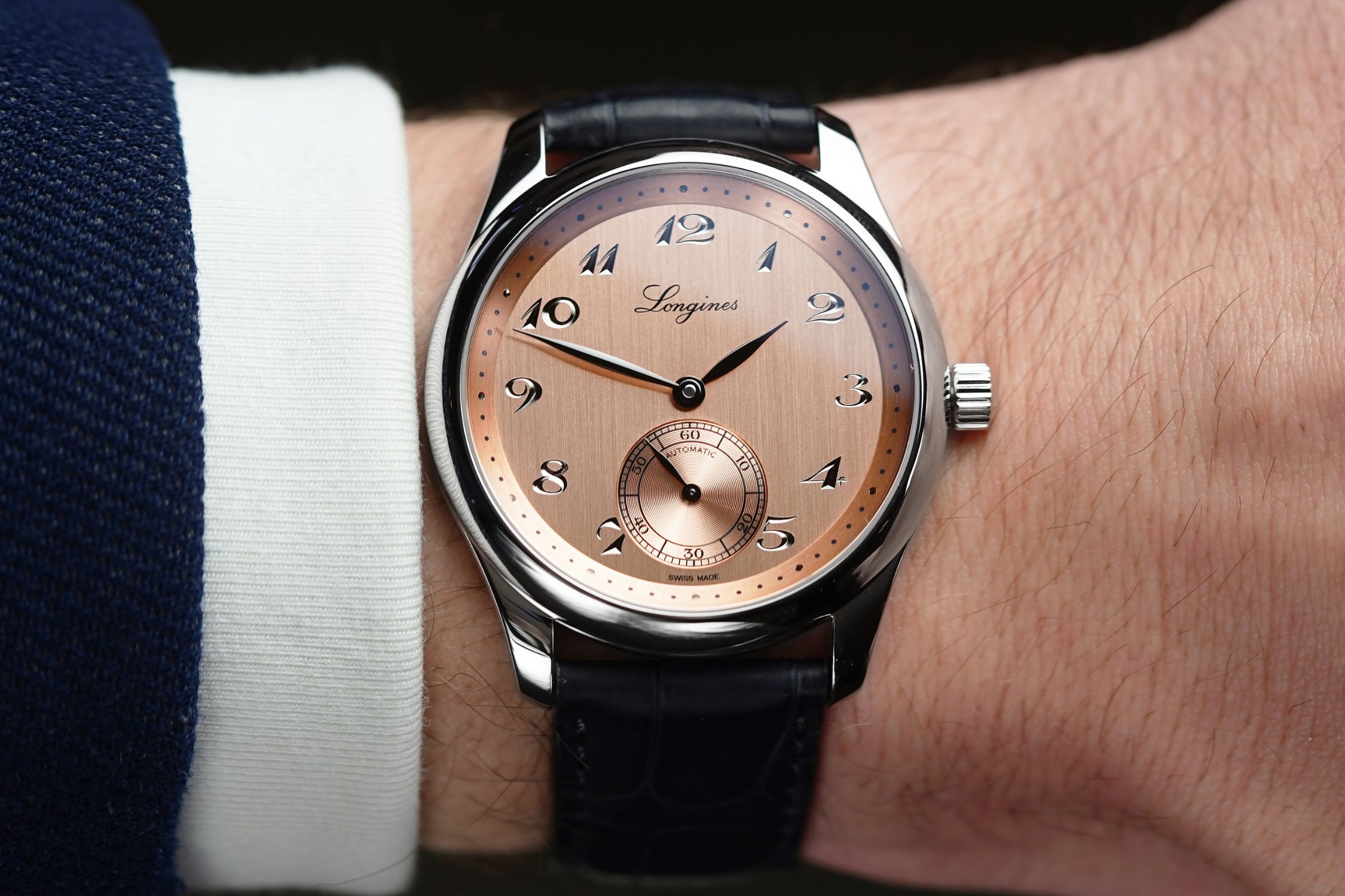 Longines Master Collection L2.843.4.93.2 leaf hands