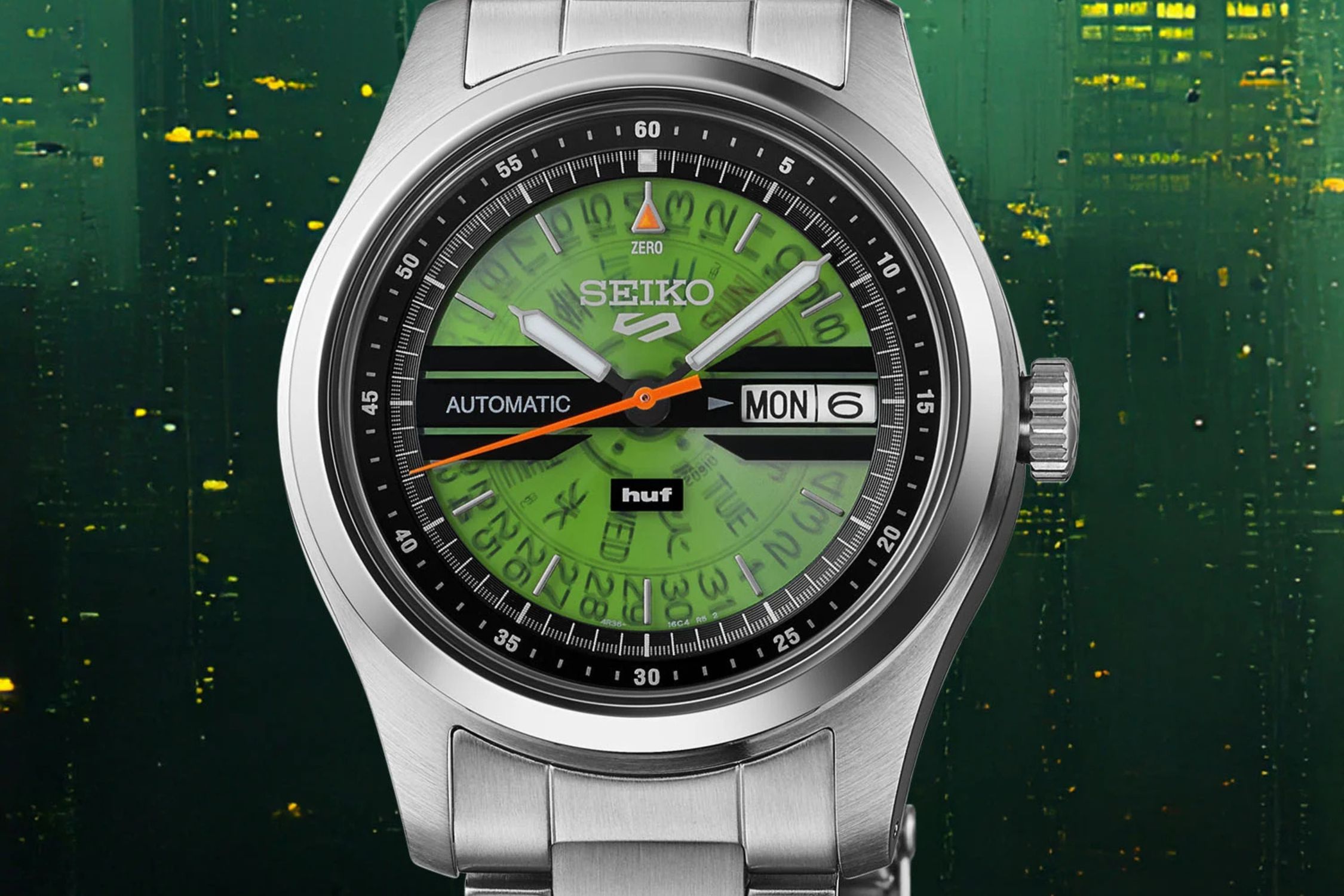 SEIKO 5 SPORTS HUF LIMITED EDITION, НАТХНЕННИЙ TIME SONAR