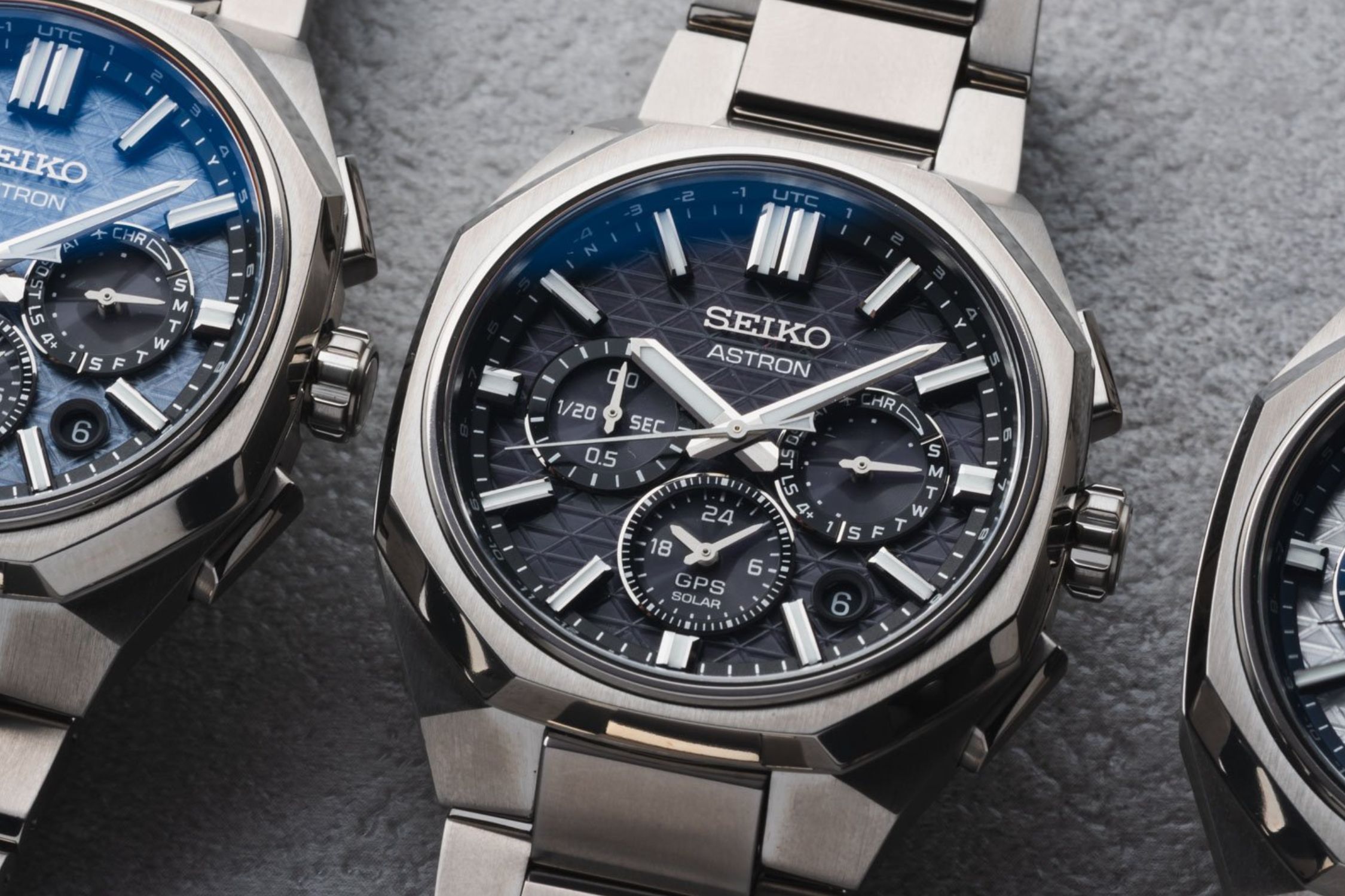 НОВІ ХРОНОГРАФИ SEIKO ASTRON GPS SOLAR DUAL-TIME HAB001, HAB002