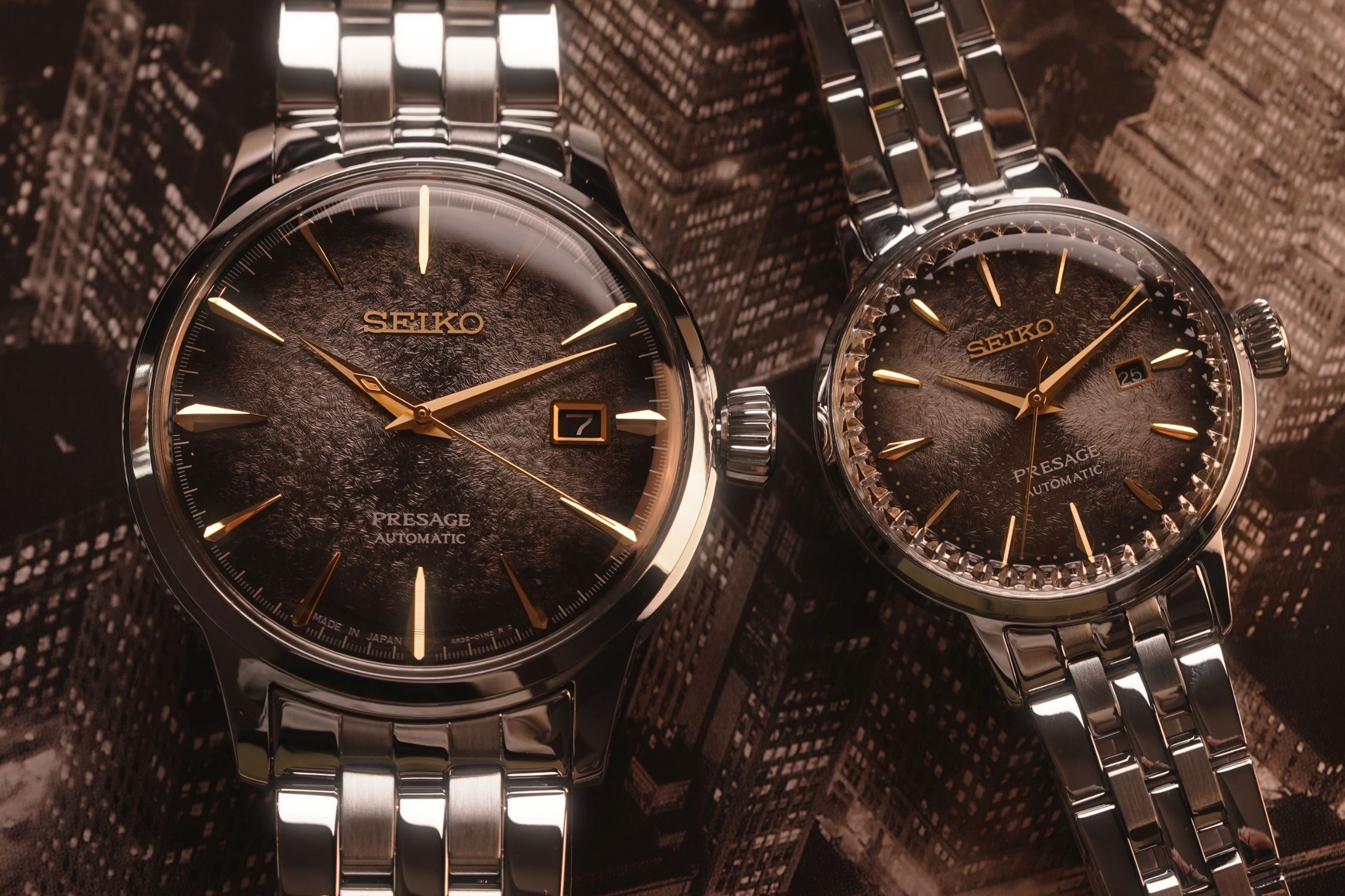 Seiko Presage SRE015J1 dauphine hands
