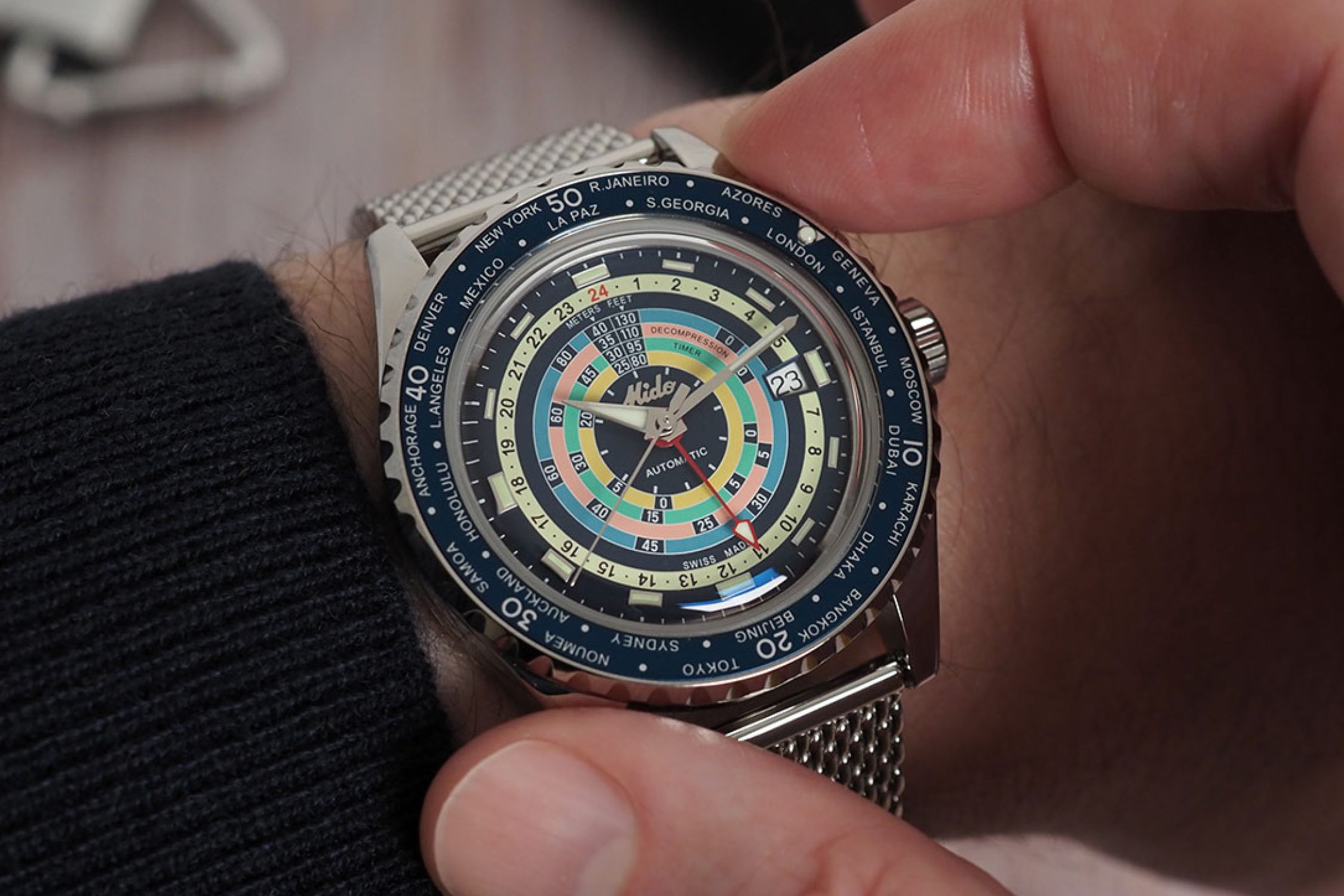 Годинник MIDO OCEAN STAR DECOMPRESSION WORLDTIMER M026.829.17.041.00 (2)